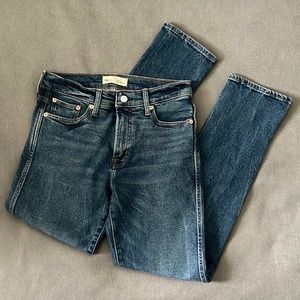 Gap high rise, slim straight jeans